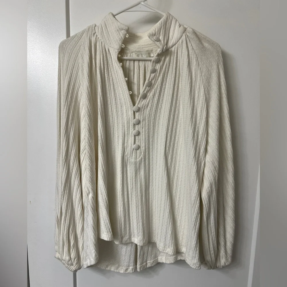Vita Grace 100% Cotton Blouse Sweater - Picture 2 of 6